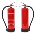 front and back view of fire extinguisher