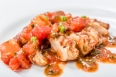 Chicken breast with tomato basil sauce