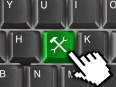 Computer keyboard with tools key
